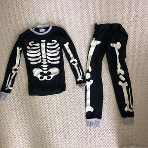 Little Pajamas Skeleton pajamas.